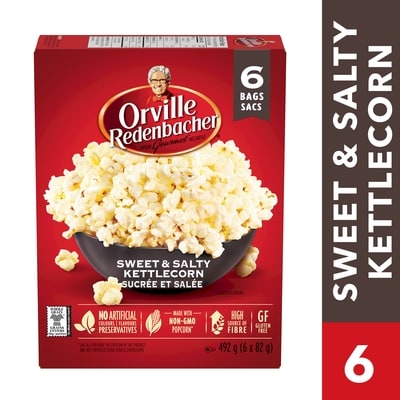 Orville Redenbacher’s Maïs soufflé, sucrée et salé 492 g, 1,02 $/100g