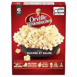 Orville Redenbacher’s Maïs soufflé, sucrée et salé 492 g, 1,22 $/100g