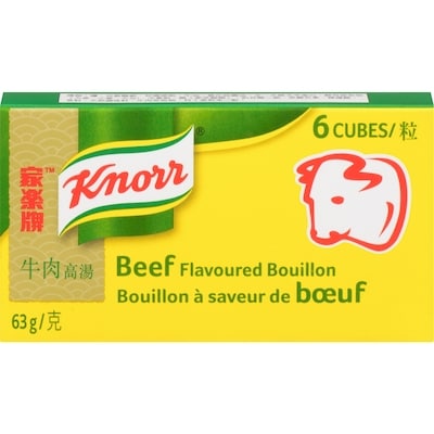 Knorr Cubes de bouillon de bœuf 63 g, 4,75 $/100g