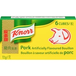 Knorr Cubes de bouillon de porc 72 g, 4,15 $/100g