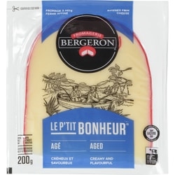 Bergeron Fromage Le P’tit Bonheur, pointe 200 g, 4,50 $/100g