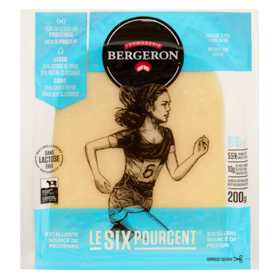Bergeron Fromage Six Pourcent 200 g, 3,44 $/100g