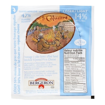 Bergeron Fromage léger Calumet 170 g, 4,71 $/100g