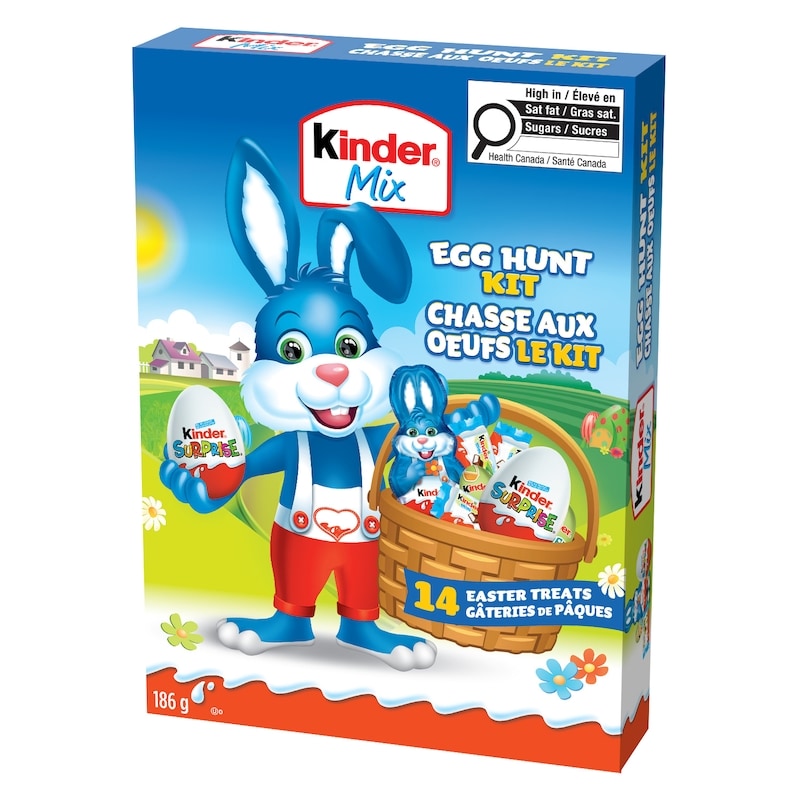 Easter Egg Hunt Kit (Classic), Easter Eggs with Surprise Kids Toys, Chocolate Bars, Mini eggs and Chocolate Bunny, 14 treats