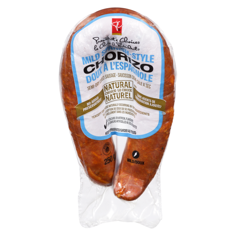 Natural Choice Mild Spanish-Style Chorizo Semi-Dry Cured Sausage