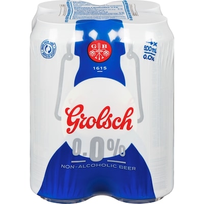 Grolsch Non-Alcoholic Beer      4x500.0 ml, $0.40/100ml