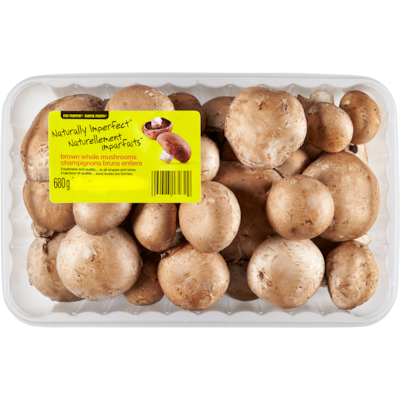 No Name Naturally Imperfect Brown Mushrooms 680 g, $0.88/100g