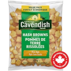 Les Fermes Cavendish Pommes de terre rissolées style casse-croûte format économique 1.5 kg, 0,67 $/100g