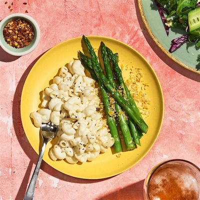 Mac & cheese à l’alfredo de luxe sans produits laitiers