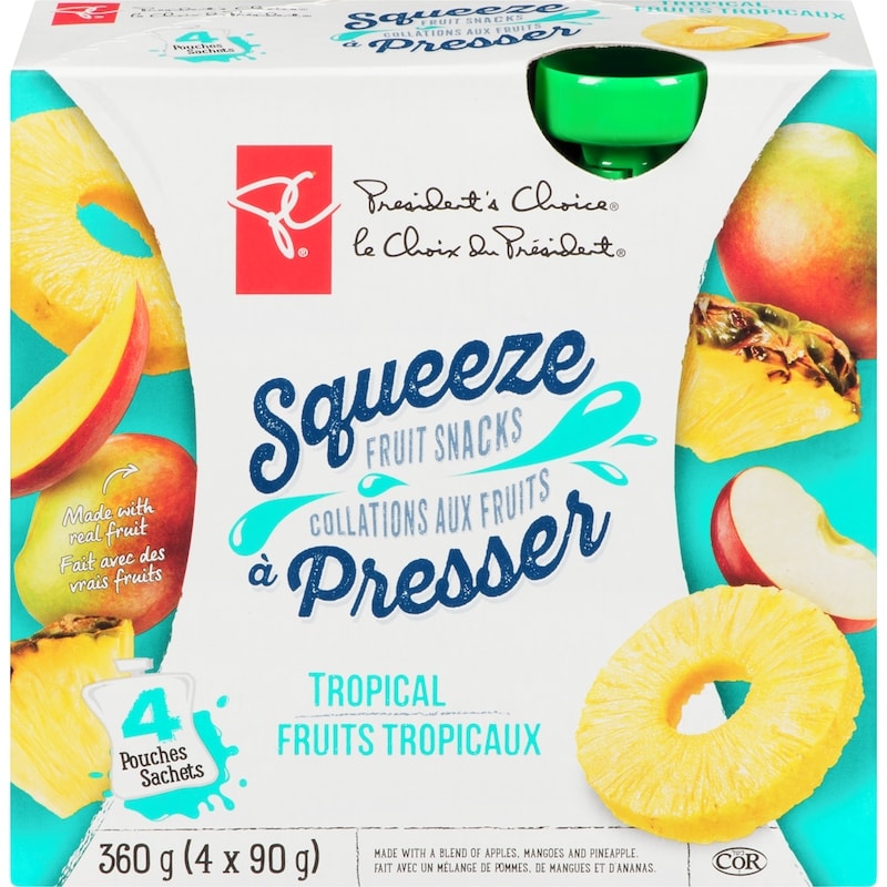 Tropical Fruits Squeeze Fruit Snacks