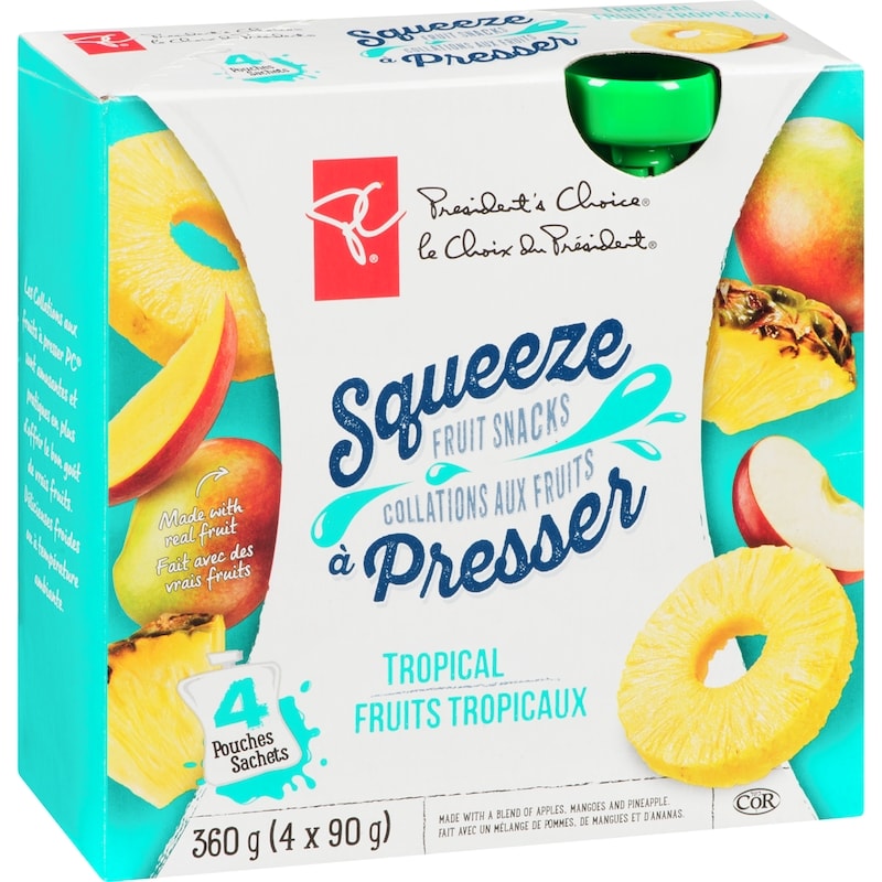 Tropical Fruits Squeeze Fruit Snacks
