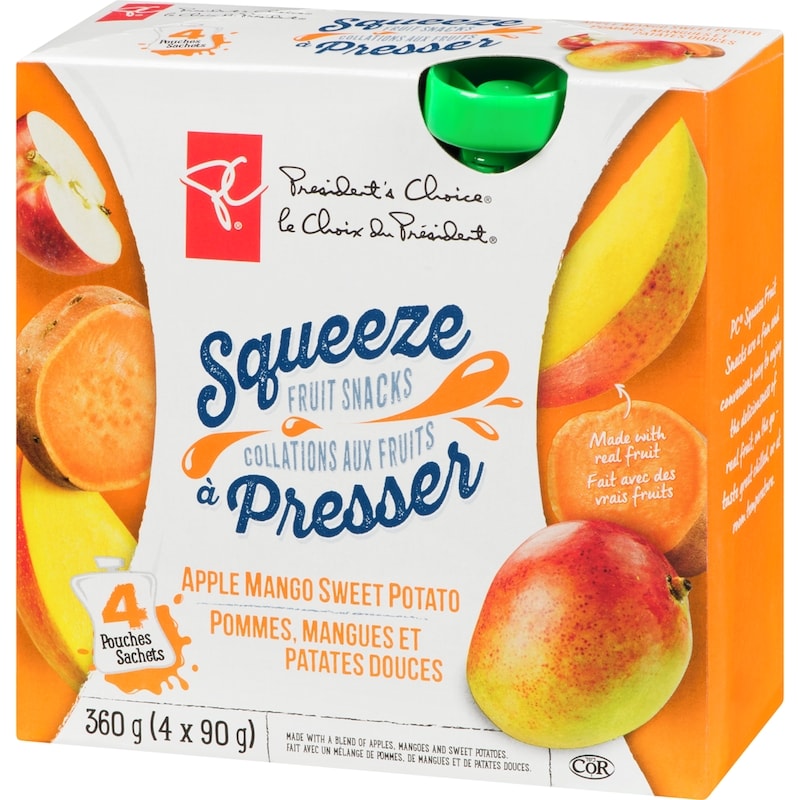 Apple Mango Sweet Potato Squeeze Fruit Snacks