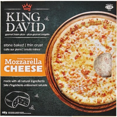 King David Pizza à croûte mince, mozzarella casher 440 g, 3,18 $/100g