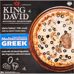 King David Pizza à croûte mince, méditerranéenne grecque casher 510 g, 2,94 $/100g