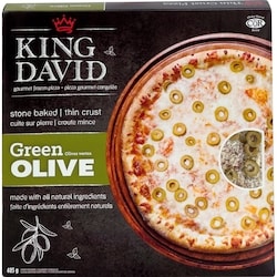 King David Pizza à croûte mince, olives vertes casher 485 g, 3,09 $/100g