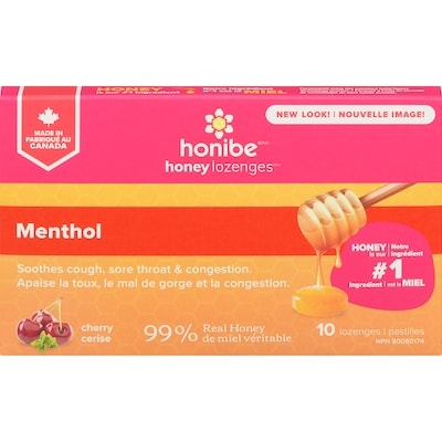 Honibe Honey Lozenges, Cherry 10 ea, $0.65/1ea