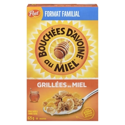 Post Bouchées d’avoine au miel grillées au miel 625 g, 1,04 $/100g