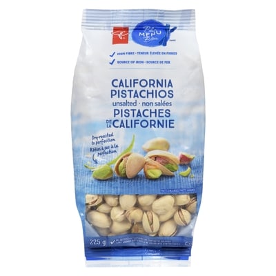 PC Menu Bleu Pistaches de la Californie non salées 225 g, 2,66 $/100g
