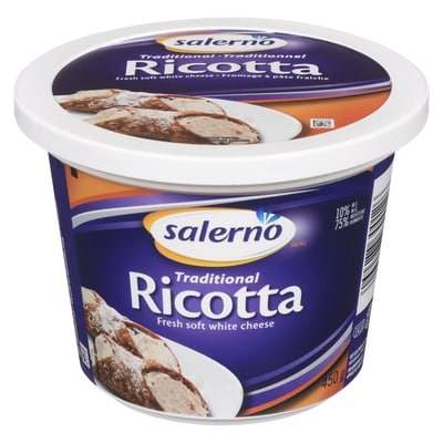 Salerno Traditional Ricotta Cheese 450 g, $2.00/100g