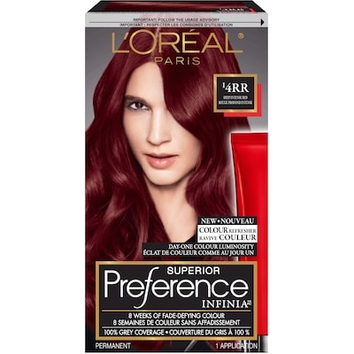 L'Oreal Paris Preference Colour Refresher Permanent I4Rr Deep Intense Red 1 ea, $15.99/1ea