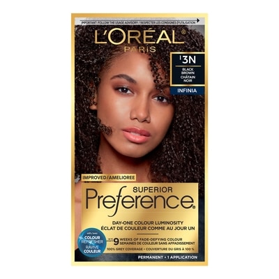 L’Oréal Colorant capillaire nuance Noir brun Paris Infinia 1 ea, 21,49 $/1ch