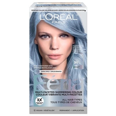 L'Oreal Paris Feria Hair Colour, Sapphire Smoke/Smokey Blue 1 ea, $18.49/1ea