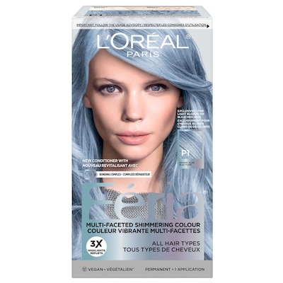 L’Oréal Colorant capillaire Féria Smokey Pastels bleu fumé 1 ea, 18,49 $/1ch