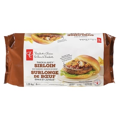 le Choix du Président Burgers de surlonge de boeuf épais et juteux 1.13 kg, 1,77 $/100g