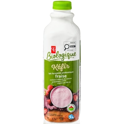 Kefir Strawberry Probiotic Fermented Milk, Organic