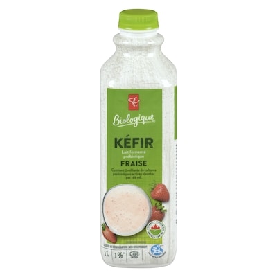 PC Biologique Kéfir Fraise 1000 ml, 0,60 $/100ml
