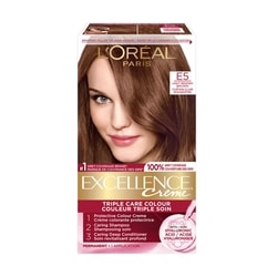 Excellence Crème Hair Dye, Permanent Hair Color E5 Light Reddish Brown