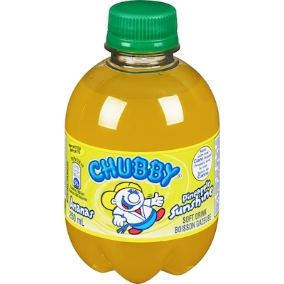 Chubby Pineapple Sunshine Soft Drink 250 ml, $0.28/100ml