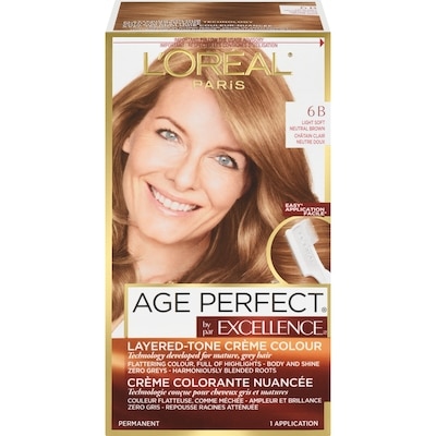L'Oreal Paris Excellence Age Perfect Hair Colour, Light Natural Brown 1 ea, $13.00/1ea