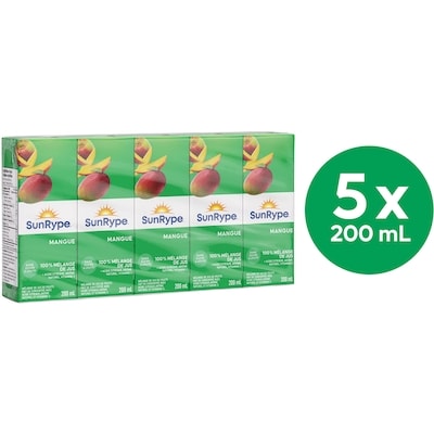 SunRype Boîtes de jus de mangue 5x200.0 ml, 0,28 $/100ml