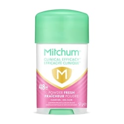 Mitchum 48H Clinical Efficacy Clear Gel Deodorant and Antiperspirant, Powder Fresh 57 g, $19.28/100g