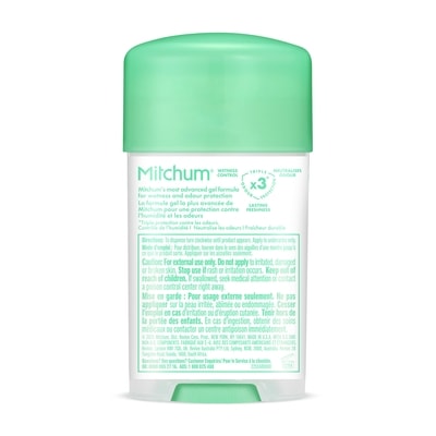 désodorisant et antisudorifique en gel clair efficacité clinique 48H, fraîcheur poudre