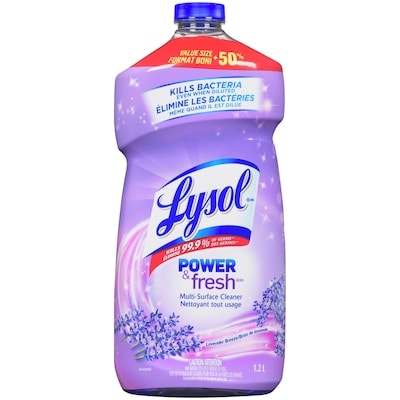 Lysol All Purpose Cleaner, Pour, Lavender, Multi Surface Cleaner 1.2 l, $0.33/100ml