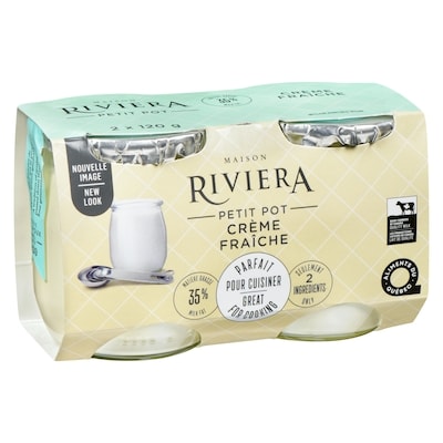 Riviera Crème fraîche 2x120.0 ml, 2,50 $/100ml