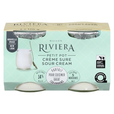 Riviera Crème sure 2x120.0 ml, 2,50 $/100ml