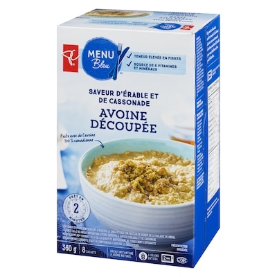 Avoine découpée à saveur d'érable et de cassonade