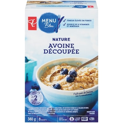 PC Menu Bleu Avoine découpée nature 360 g, 1,25 $/100g