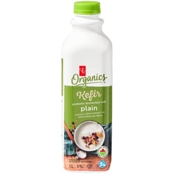 PC Organics Organic Plain Kefir Probiotic Fermented 1% M.F. Milk 1 l, $0.65/100ml