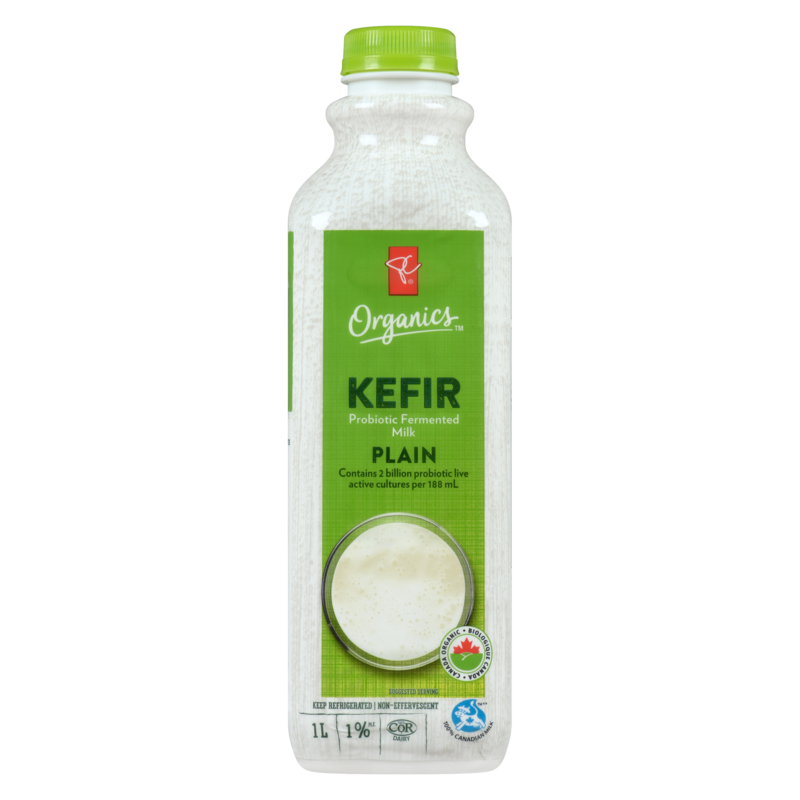Organic Plain Kefir Probiotic Fermented 1% M.F. Milk