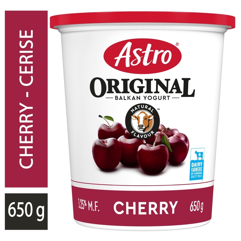 Astro Original Balkan Style Cherry Yogurt 3.25% - 650 g | Provigo