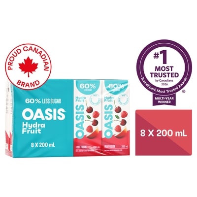 Oasis HydraFruit Fruit Fusion Fruit Juice Boxes 8x200.0 ml, $0.27/100ml