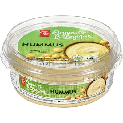 PC Organics Organic Hummus Chickpea Dip & Spread 190 g, $2.11/100g
