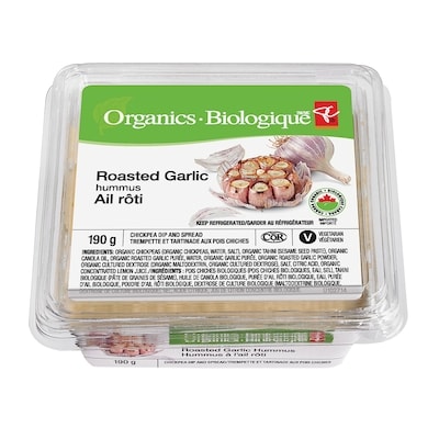 PC Biologique Hummus, Ail À Base De Plantes 190 g, 2,26 $/100g