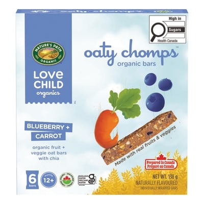 Love Child Organics Organic Blueberry + Carrot Snacks 138 g, $3.25/100g