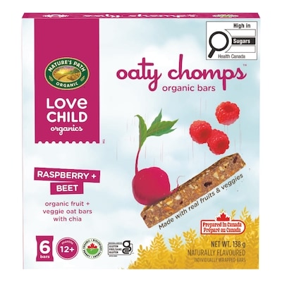 Love Child Organics Organic Raspberry + Beet Snacks 138 g, $3.25/100g