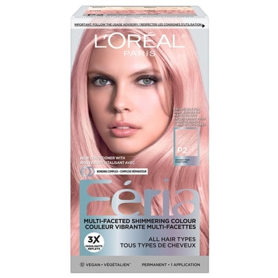 L’Oréal Colorant capillaire Féria Smokey Pastels rose 1 ea, 18,49 $/1ch
